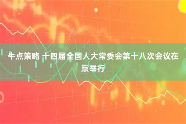 牛点策略 十四届全国人大常委会第十八次会议在京举行