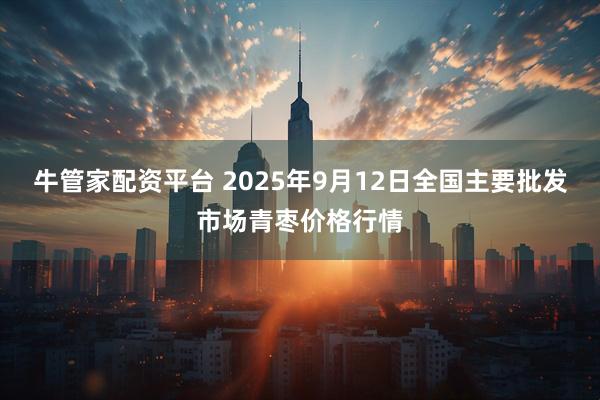 牛管家配资平台 2025年9月12日全国主要批发市场青枣价格行情